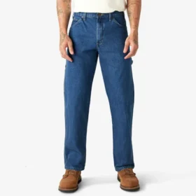 Jeans de charpentier ample et épais