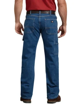 Jeans de travail en denim à coupe décontractée et jambes droites