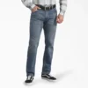 Jeans en denim 5 poches à coupe droite et ajustement régulier de la série X de Dickies