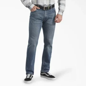 Jeans en denim 5 poches à coupe droite et ajustement régulier de la série X de Dickies
