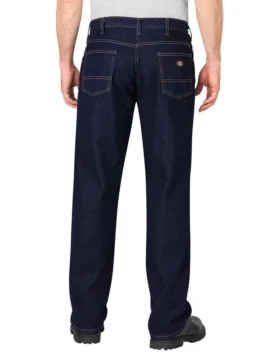 Jeans en denim à coupe ample et jambes droites