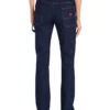 Jeans en denim de style charpentier industriel à coupe décontractée pour femme