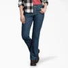 Jeans pour femme à coupe ample doublé de flanelle