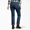 Jeans pour femme à coupe ample doublé de flanelle
