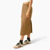 Jupe midi cargo en toile de coton pour femme
