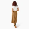 Jupe midi cargo en toile de coton pour femme