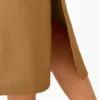 Jupe midi cargo en toile de coton pour femme