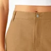 Jupe midi cargo en toile de coton pour femme