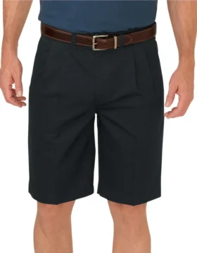 Kaki Dickies 10&Prime; à coupe décontractée et plis sur le devant