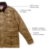 Manteau de travail en toile entièrement cirée