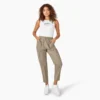 Pantalon cargo à cordon de serrage pour femme