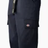 Pantalon cargo court à coupe décontractée et coutures contrastées pour femme