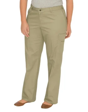 Pantalon cargo droit coupe ample pour femmes