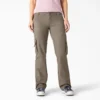 Pantalon cargo droit à la coupe décontractée pour femme