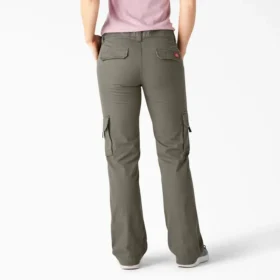 Pantalon cargo droit à la coupe décontractée pour femme Pantalon cargo droit à la coupe décontractée pour femme