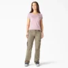 Pantalon cargo droit à la coupe décontractée pour femme Pantalon cargo droit à la coupe décontractée pour femme