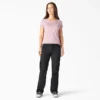 Pantalon cargo droit à la coupe décontractée pour femme