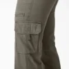 Pantalon cargo droit à la coupe décontractée pour femme