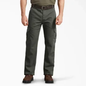 Pantalon cargo en toile de coton Flex à coupe régulière