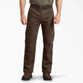 Pantalon cargo en toile de coton Flex à coupe régulière
