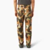 Pantalon cargo en toile de coton imprimé camouflage