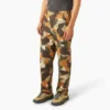 Pantalon cargo en toile de coton imprimé camouflage
