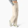 Pantalon cargo en toile de coton pour femme, coupe décontractée Pantalon cargo en toile de coton pour femme, coupe décontractée