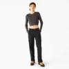 Pantalon cargo en toile de coton pour femme, coupe décontractée