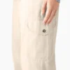 Pantalon cargo en toile de coton pour femme, coupe décontractée Pantalon cargo en toile de coton pour femme, coupe décontractée