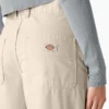 Pantalon cargo en toile de coton pour femme, coupe décontractée Pantalon cargo en toile de coton pour femme, coupe décontractée