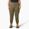 Pantalon cargo taille haute pour femmes grandes tailles