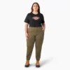 Pantalon cargo taille haute pour femmes grandes tailles