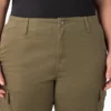 Pantalon cargo taille haute pour femmes grandes tailles
