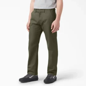 Pantalon de charpentier en toile de coton Flex à coupe décontractée