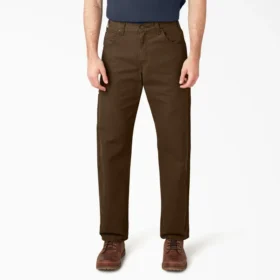 Pantalon de charpentier en toile de coton épaisse à la coupe décontractée