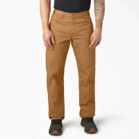 Pantalon de charpentier en toile de coton épaisse à la coupe décontractée