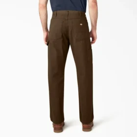 Pantalon de charpentier en toile de coton épaisse à la coupe décontractée