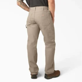 Pantalon de charpentier en toile de coton épaisse à la coupe décontractée