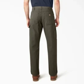 Pantalon de charpentier en toile de coton épaisse à la coupe décontractée