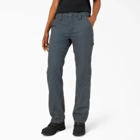 Pantalon de menuisier à coupe ample Flex pour femme, rayures Hickory