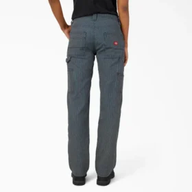 Pantalon de menuisier à coupe ample Flex pour femme, rayures Hickory