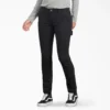 Pantalon de menuisier en toile de coton pour femme, coupe ajustée et extensible