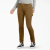 Pantalon de menuisier en toile de coton pour femme, coupe ajustée et extensible Pantalon de menuisier en toile de coton pour femme, coupe ajustée et extensible