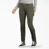 Pantalon de menuisier en toile de coton pour femme, coupe ajustée et extensible Pantalon de menuisier en toile de coton pour femme, coupe ajustée et extensible
