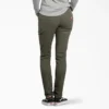 Pantalon de menuisier en toile de coton pour femme, coupe ajustée et extensible Pantalon de menuisier en toile de coton pour femme, coupe ajustée et extensible