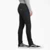 Pantalon de menuisier en toile de coton pour femme, coupe ajustée et extensible