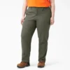 Pantalon de menuisier pour femme, coupe droite ample et souple, en toile de coton Pantalon de menuisier pour femme, coupe droite ample et souple, en toile de coton