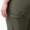 Pantalon de menuisier pour femme, coupe droite ample et souple, en toile de coton Pantalon de menuisier pour femme, coupe droite ample et souple, en toile de coton