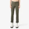Pantalon de menuisier slim droit à ourlet roulé pour femme Pantalon de menuisier slim droit à ourlet roulé pour femme
