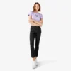 Pantalon de menuisier slim droit à ourlet roulé pour femme Pantalon de menuisier slim droit à ourlet roulé pour femme
